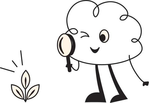 NovaQuest character discovering a growing sprout