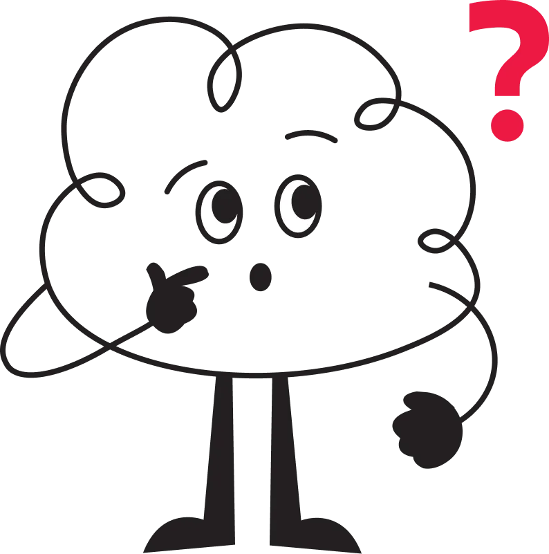 NovaQuest character thinking about a question